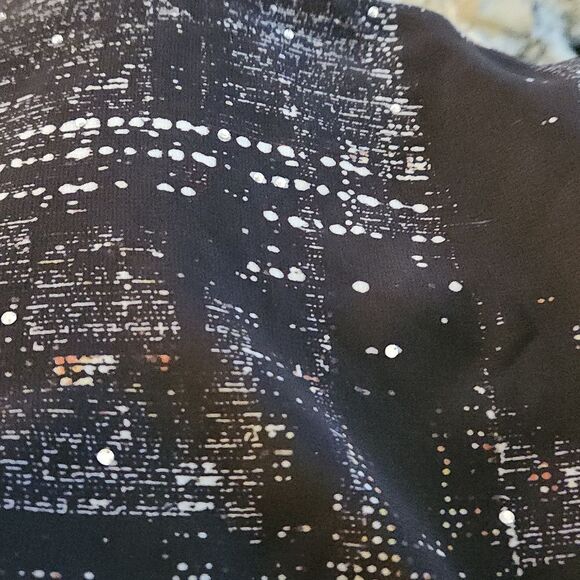 Lane Bryant women's 18/20 sheer beaded black sleeveless blouse top - Picture 4 of 8